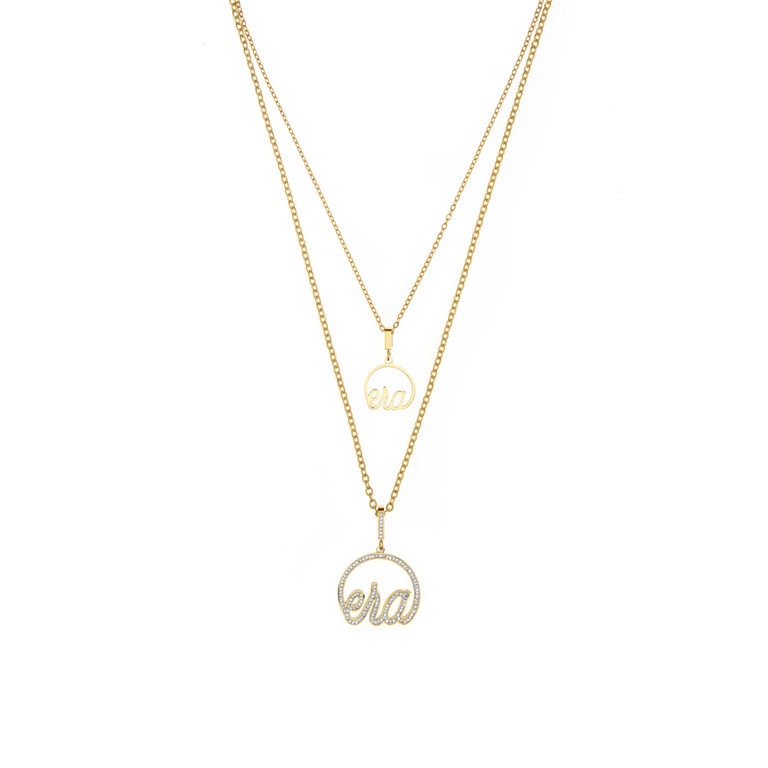 Gold Precious Logo Necklace – ERABYDJZINHLE