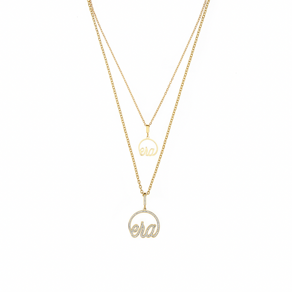 Gold Precious Logo Necklace – ERABYDJZINHLE
