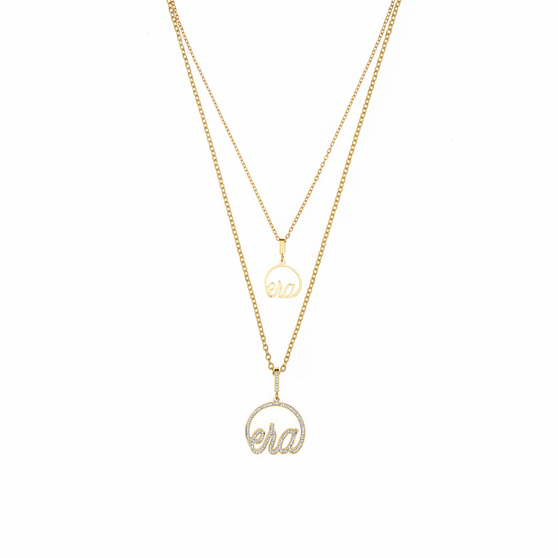 Gold Precious Logo Necklace
