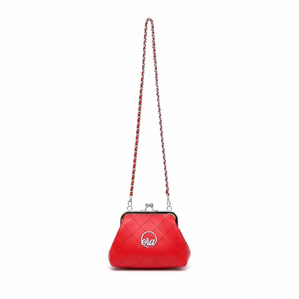 ERA Mini Kisslock Chain Bag – Red – ERABYDJZINHLE