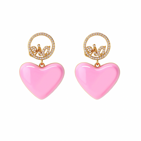 Pink Era Adore Gold Earrings