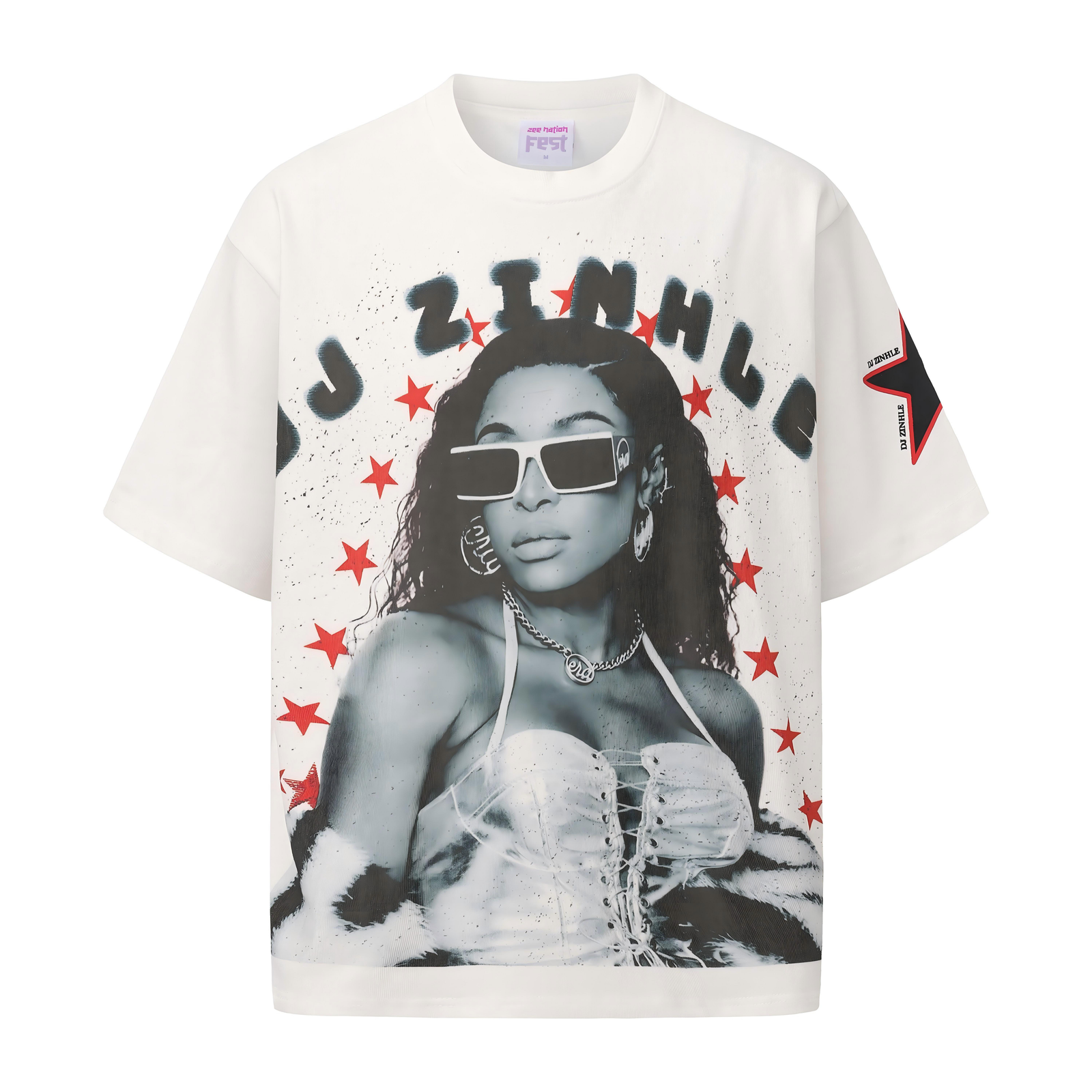 Bestie Star Power Tee – Zee Nation Fest Edition (WHITE