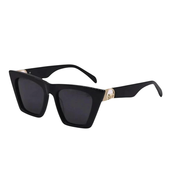 Black Diva Logo Sunglasses