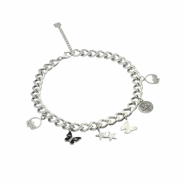 Silver Era Charm Choker