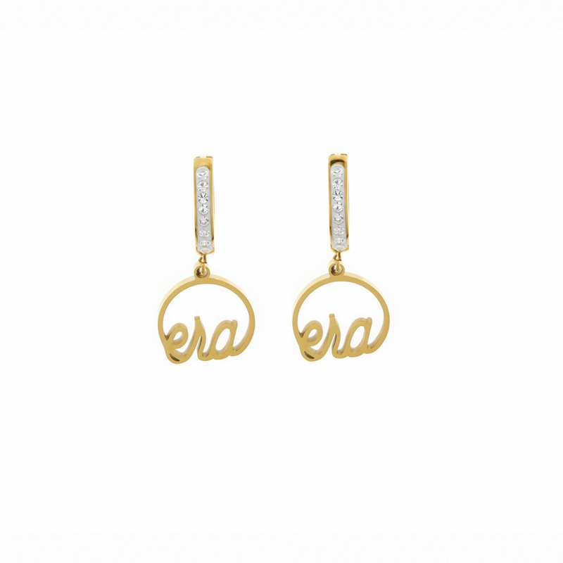 Gold Precious Logo Earrings – ERABYDJZINHLE