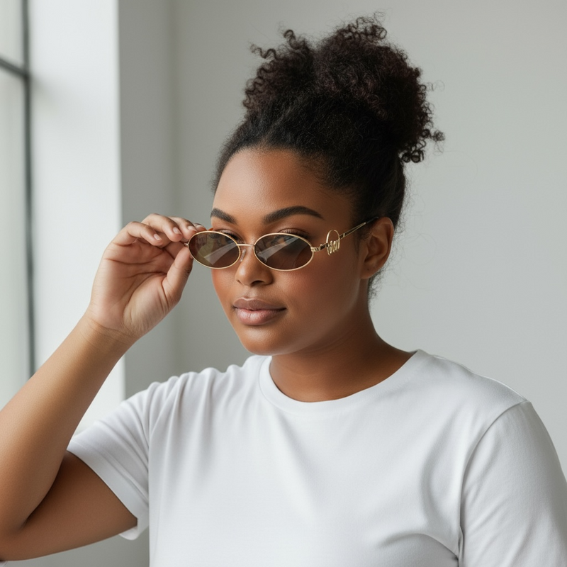 Muse Logo Sunglasses – Gold Edition