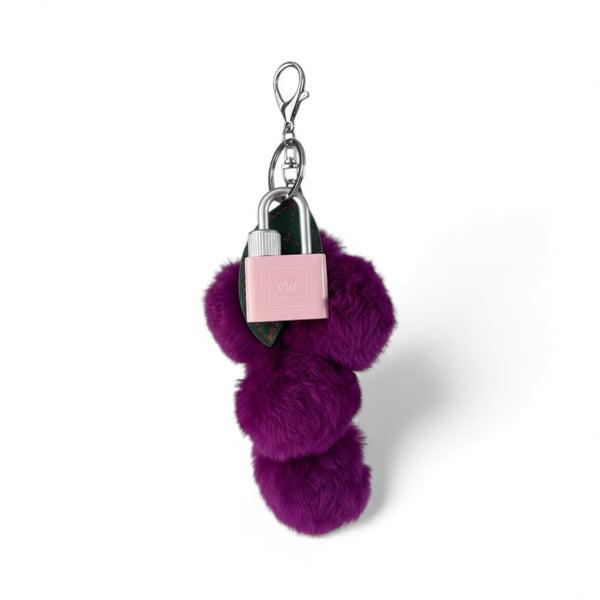 Purple Lipgloss Bag Charm