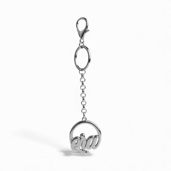 Silver Signature Bag Charm