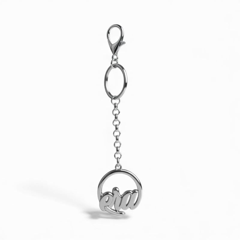 Silver Signature Bag Charm