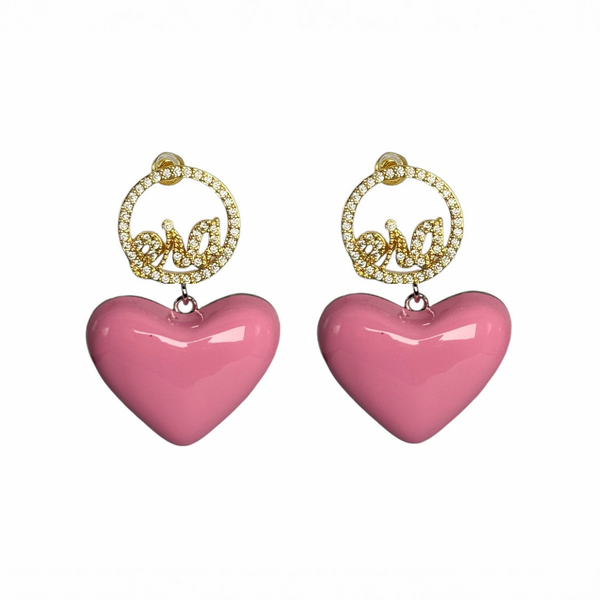 Pink Era Adore Gold Earrings