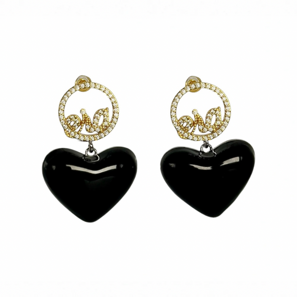 Black Era Adore Gold Earrings