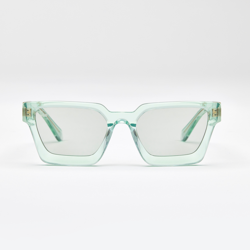 Green Superstar Logo Sunglasses