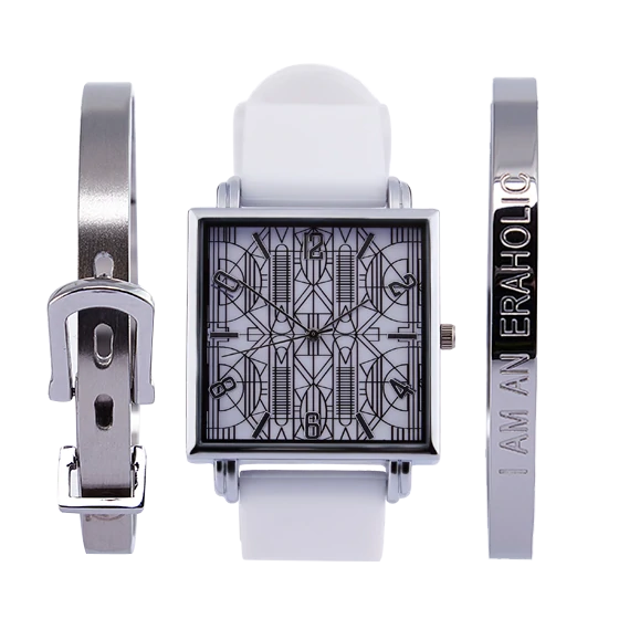 Monochrome Afro Watch Combo