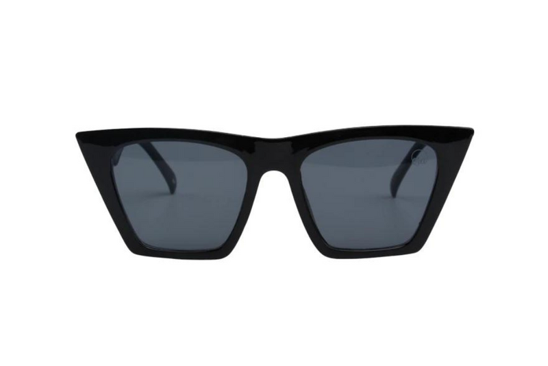 Black Diva Logo Sunglasses